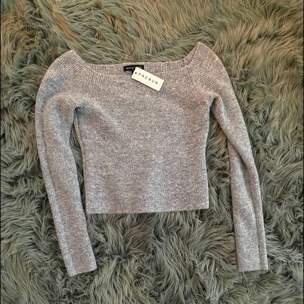 PACSUN Kendall and Kylie Sweater Gray Medium